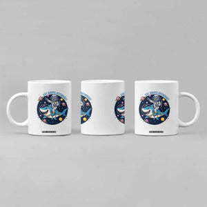 Funny Space Cat Wants Astronaut Coffee Mug Sharks Sci fi Fan Universe TS12 Print Your Wear