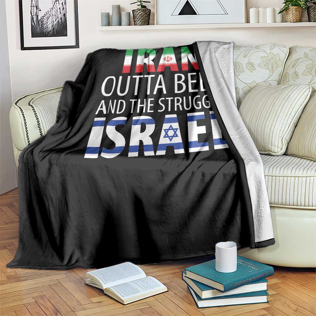 Funny Political Satire Throw Blanket Iran Outta Beer And The Struggle Israel TS12 Print Your Wear