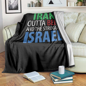 Iran And Israel Political Satire Throw Blanket The Great Beer Struggle TS12 Print Your Wear