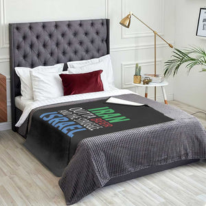 Iran And Israel Political Satire Throw Blanket The Great Beer Struggle TS12 Print Your Wear