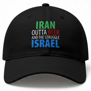 Iran And Israel Political Satire Baseball Cap The Great Beer Struggle TS12 Print Your Wear