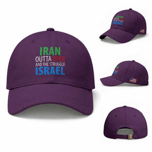 Iran And Israel Political Satire Baseball Cap The Great Beer Struggle TS12 Baseball Cap Universal Fit Purple Print Your Wear