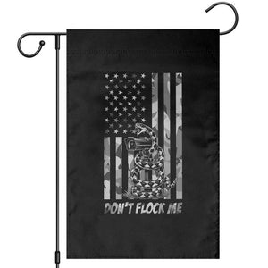 Rattlesnake Surveillance Camera US Flag Camo Graphic Garden Flag Dont Flock Me TS12 Black Print Your Wear