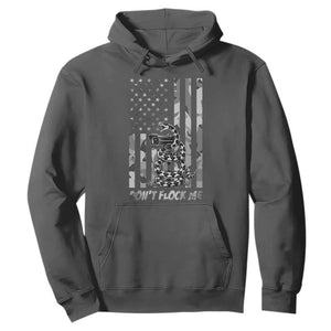 Rattlesnake Surveillance Camera US Flag Camo Graphic Hoodie Dont Flock Me TS12 Dark Heather Print Your Wear