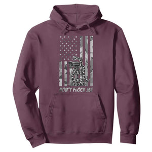 Rattlesnake Surveillance Camera US Flag Camo Graphic Hoodie Dont Flock Me TS12 Maroon Print Your Wear