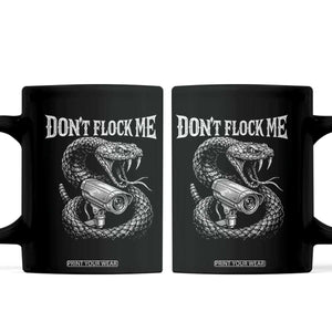 Anti Surveillance Camera Rattlesnake Coffee Mug Dont Flock Me TS12 Black Print Your Wear