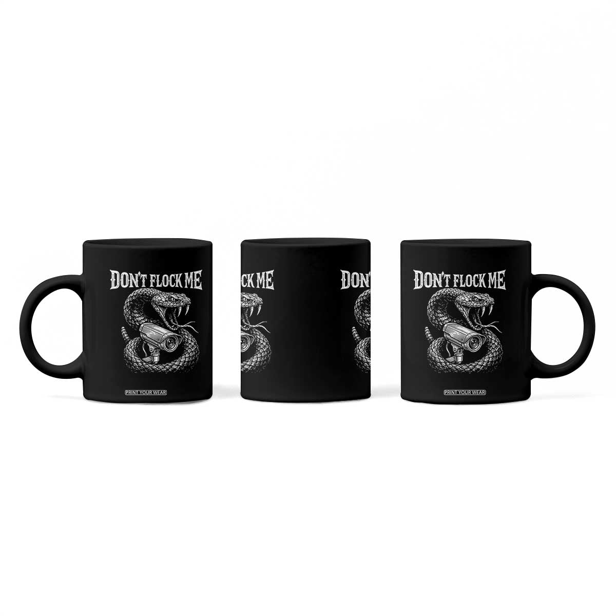 Anti Surveillance Camera Rattlesnake Coffee Mug Dont Flock Me TS12 Print Your Wear