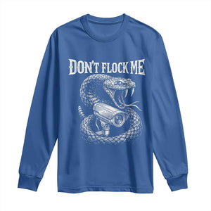 Anti Surveillance Camera Rattlesnake Long Sleeve Shirt Dont Flock Me TS12 Royal Blue Print Your Wear