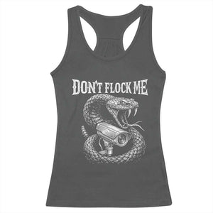 Anti Surveillance Camera Rattlesnake Racerback Tank Top Dont Flock Me TS12 Dark Heather Print Your Wear