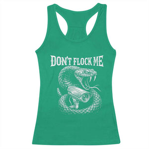 Anti Surveillance Camera Rattlesnake Racerback Tank Top Dont Flock Me TS12 Irish Green Print Your Wear