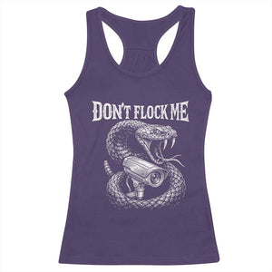 Anti Surveillance Camera Rattlesnake Racerback Tank Top Dont Flock Me TS12 Purple Print Your Wear