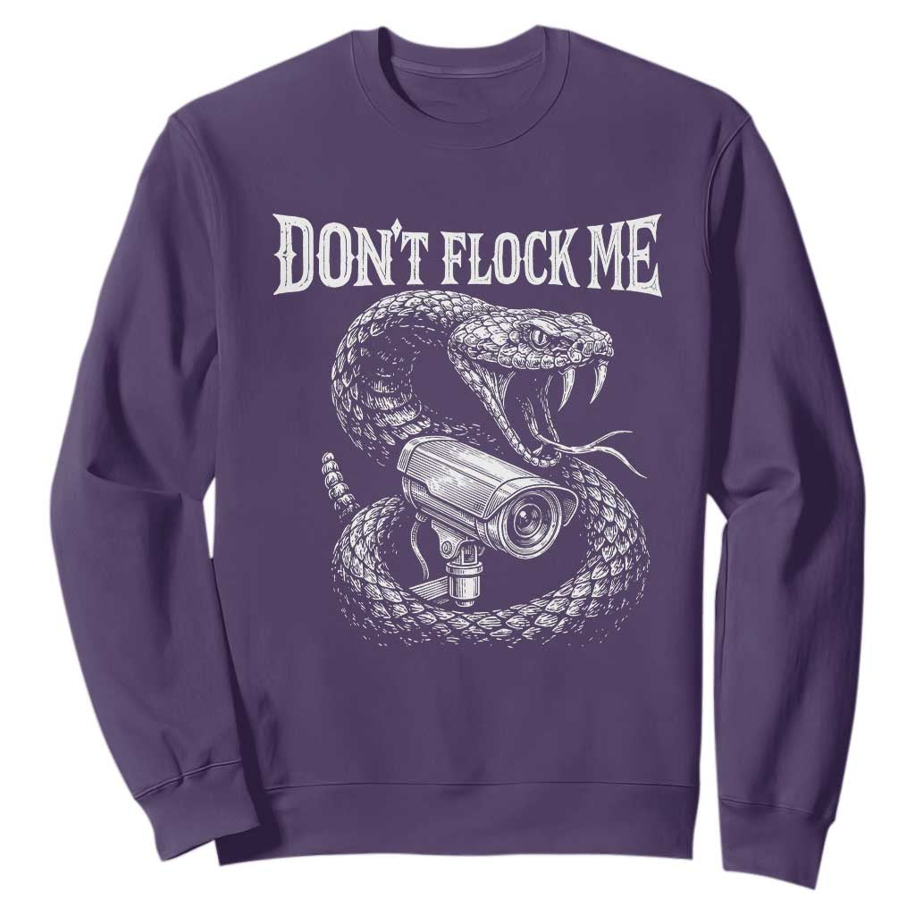 Anti Surveillance Camera Rattlesnake Sweatshirt Dont Flock Me TS12 Purple Print Your Wear