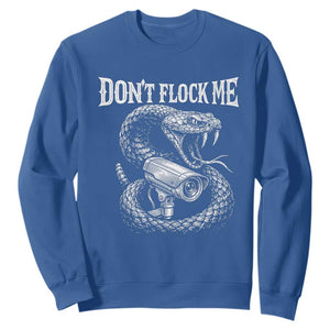 Anti Surveillance Camera Rattlesnake Sweatshirt Dont Flock Me TS12 Royal Blue Print Your Wear