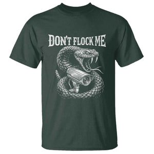 Anti Surveillance Camera Rattlesnake T Shirt Dont Flock Me TS12 Dark Forest Green Print Your Wear