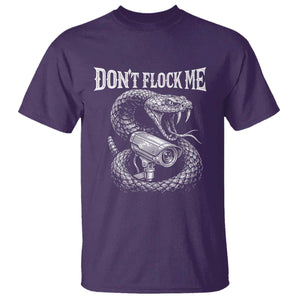 Anti Surveillance Camera Rattlesnake T Shirt Dont Flock Me TS12 Purple Print Your Wear