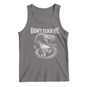 Anti Surveillance Camera Rattlesnake Tank Top Dont Flock Me TS12 Deep Heather Print Your Wear