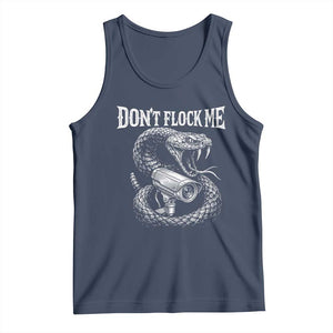 Anti Surveillance Camera Rattlesnake Tank Top Dont Flock Me TS12 Navy Print Your Wear