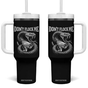 Anti Surveillance Camera Rattlesnake Tumbler With Handle Dont Flock Me TS12 One Size: 40 oz Black Print Your Wear