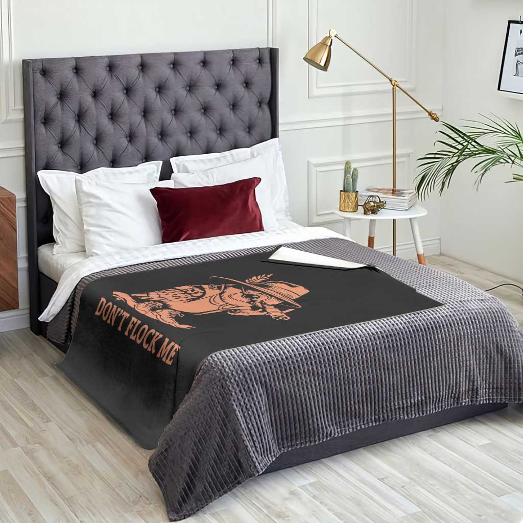 Funny Bird Watching Detective Birdwatcher Throw Blanket Dont Flock Me TS12 Print Your Wear