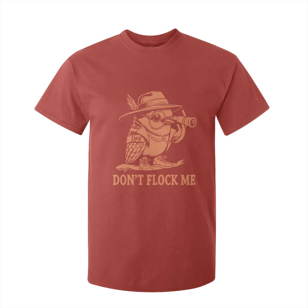 Funny Bird Watching Detective Birdwatcher T Shirt For Kid Dont Flock Me TS12 Red Print Your Wear
