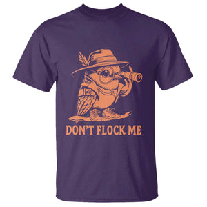 Funny Bird Watching Detective Birdwatcher T Shirt Dont Flock Me TS12 Purple Print Your Wear