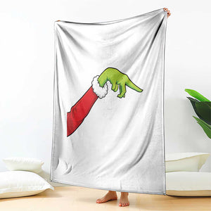 Funny Green Hand Basketball Pointing Meme Throw Blanket Christmas Holiday Gift TS12 Print Your Wear