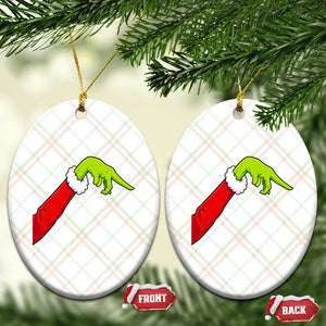 Funny Green Hand Basketball Pointing Meme Ceramic Ornament Christmas Holiday Gift TS12 Print Your Wear