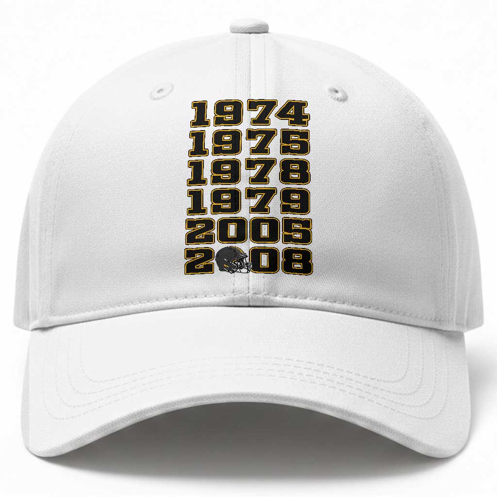 Six Historic Championship Seasons Baseball Cap Vintage Football Fan Graphic TS12 Print Your Wear