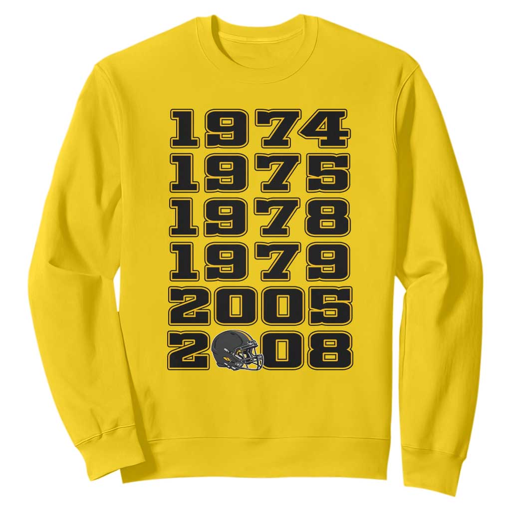 Six Historic Championship Seasons Sweatshirt Vintage Football Fan Graphic TS12 Daisy Print Your Wear