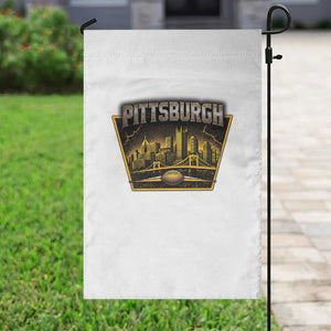 Pittsburgh Skyline Crest Graphic Garden Flag Football Lover Gift TS12 Print Your Wear