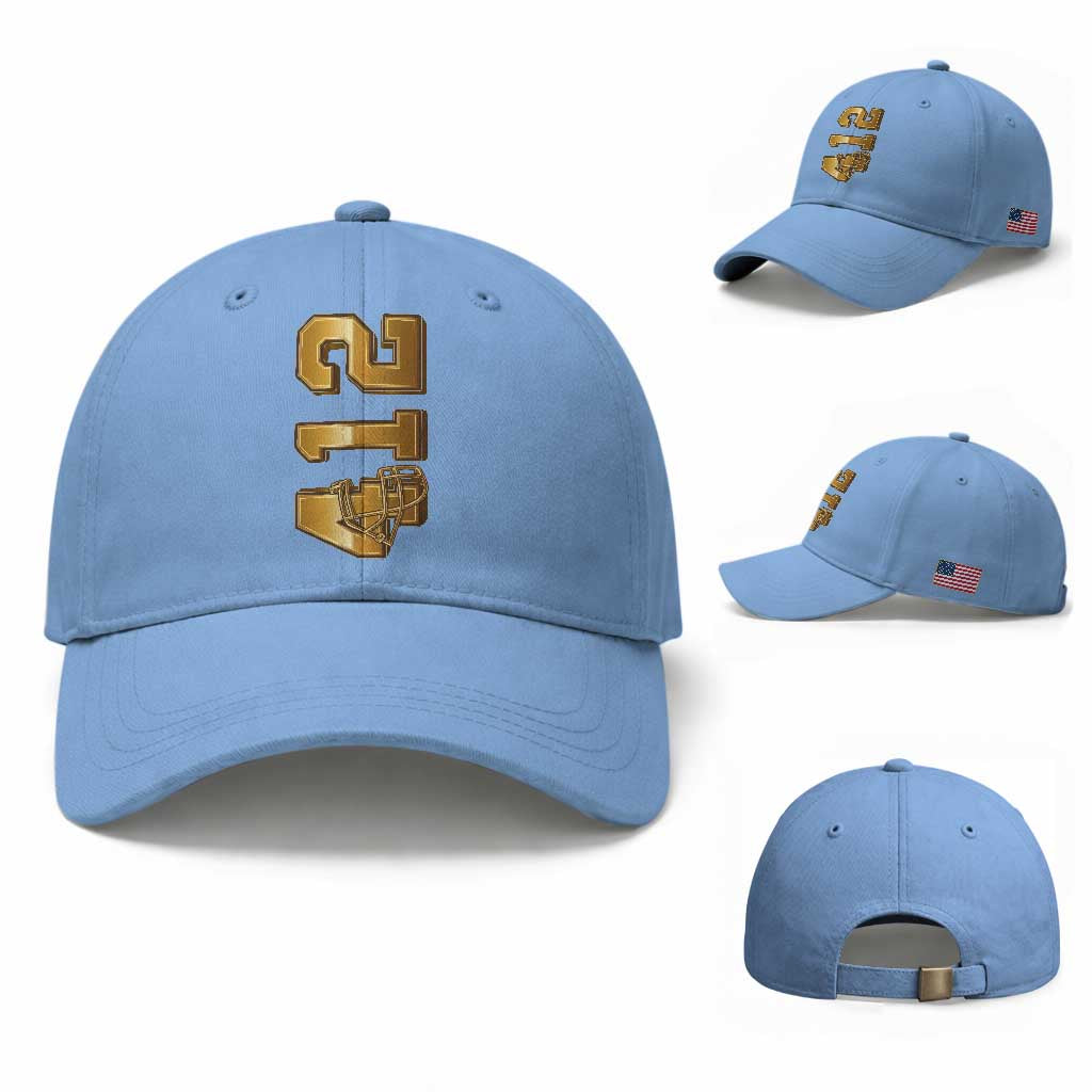 Vintage Pittsburgh City Skyline Crest Baseball Cap Game Day Fan Pride TS12 Baseball Cap Universal Fit Light Blue Print Your Wear