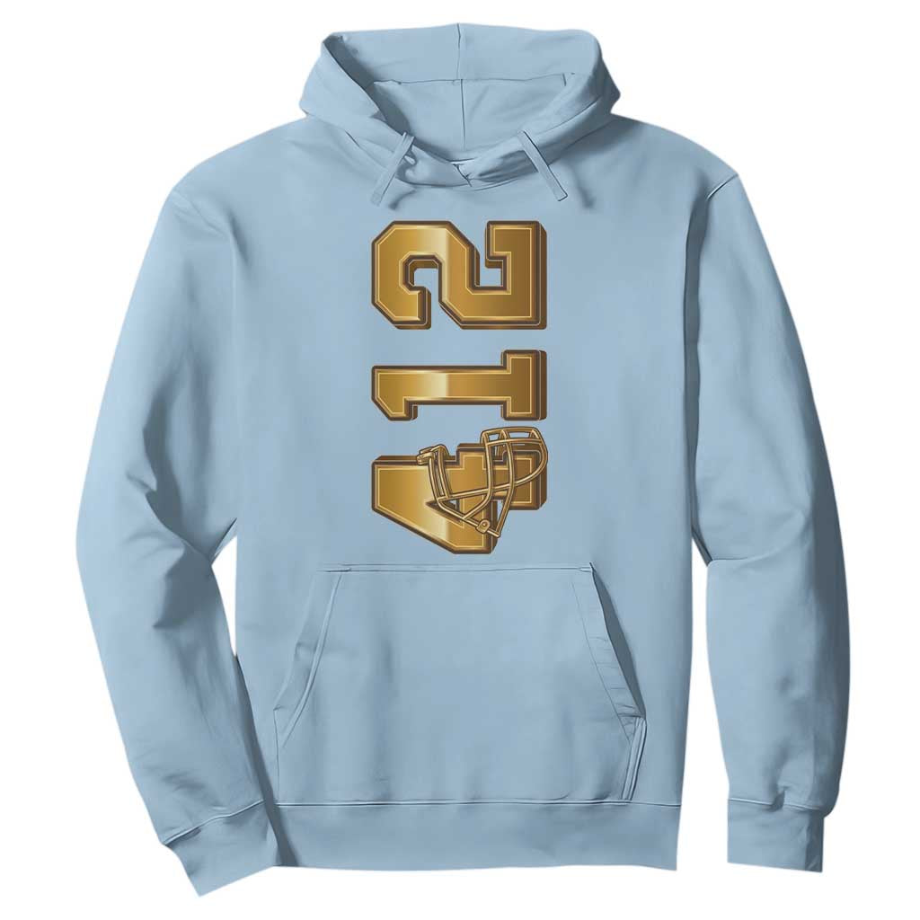 Vintage Pittsburgh City Skyline Crest Hoodie Game Day Fan Pride TS12 Light Blue Print Your Wear