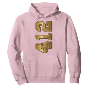 Vintage Pittsburgh City Skyline Crest Hoodie Game Day Fan Pride TS12 Light Pink Print Your Wear