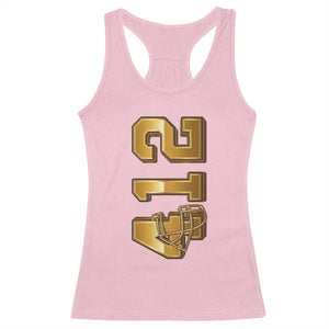 Vintage Pittsburgh City Skyline Crest Racerback Tank Top Game Day Fan Pride TS12 Light Pink Print Your Wear