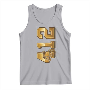Vintage Pittsburgh City Skyline Crest Tank Top Game Day Fan Pride TS12 Athletic Heather Print Your Wear