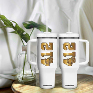 Vintage Pittsburgh City Skyline Crest Tumbler With Handle Game Day Fan Pride TS12 Print Your Wear