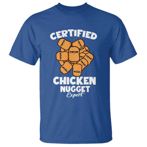 Funny Food Lover Gift T Shirt Certified Chicken Nugget Expert TS12 Royal Blue Print Your Wear