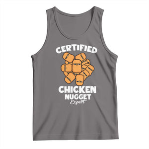 Funny Food Lover Gift Tank Top Certified Chicken Nugget Expert TS12 Deep Heather Print Your Wear