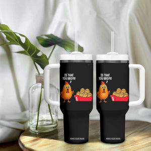 Funny Chicken Nuggets Lover Tumbler With Handle Is That You Bro TS12 Print Your Wear