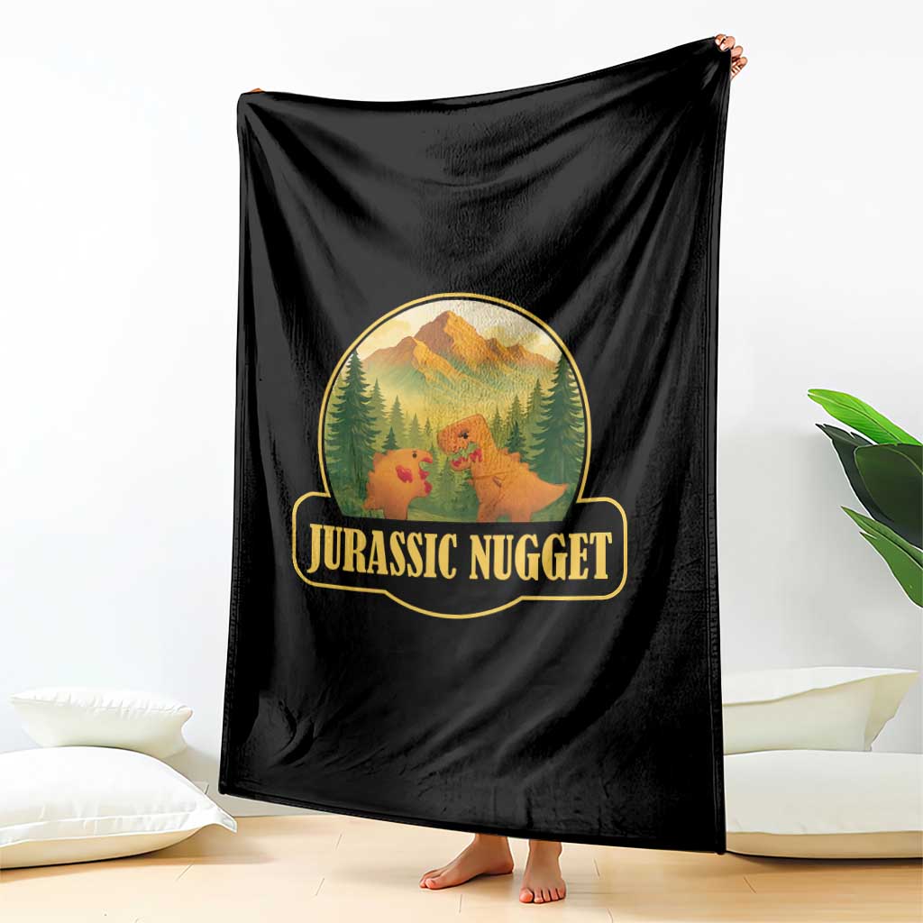 Jurassic Nugget World Dino Throw Blanket Nugget Lover Gift TS12 Print Your Wear