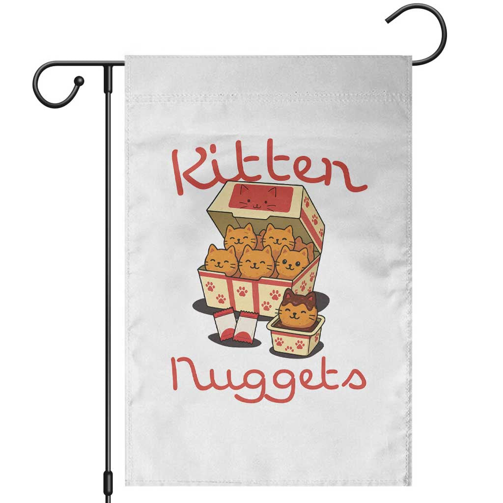 Kitten Nuggets Garden Flag Funny Cat Lover Gift TS12 White Print Your Wear