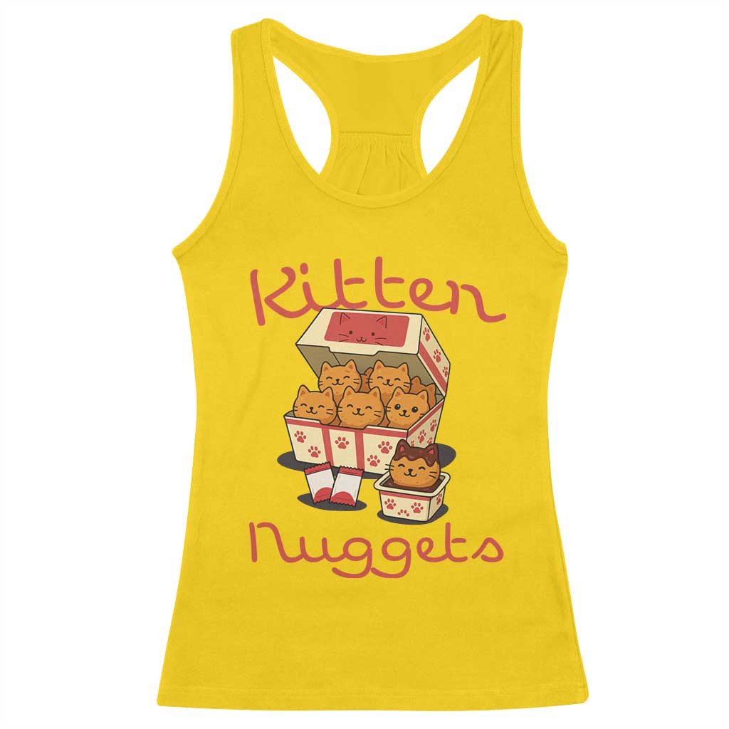 Kitten Nuggets Racerback Tank Top Funny Cat Lover Gift TS12 Daisy Print Your Wear