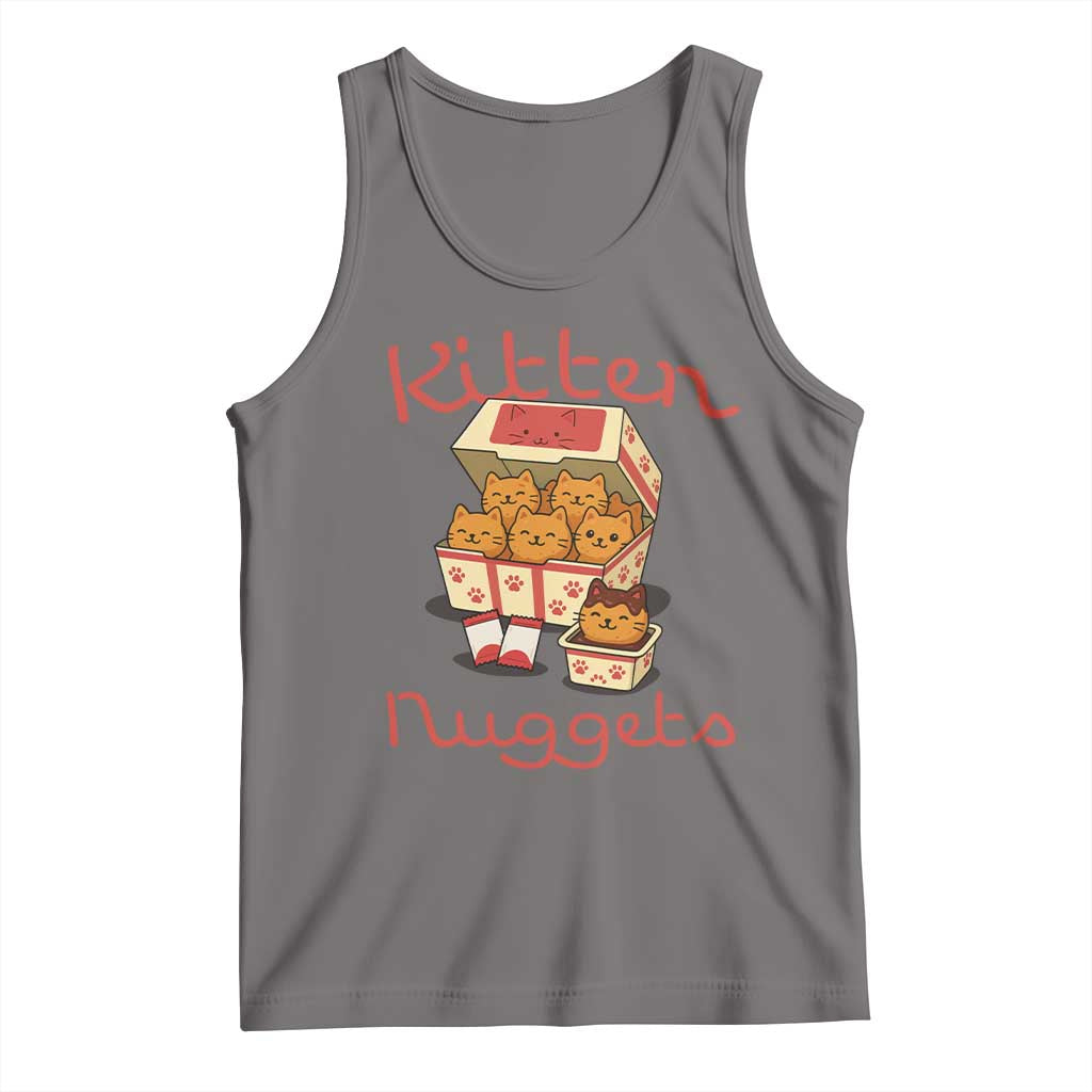 Kitten Nuggets Tank Top Funny Cat Lover Gift TS12 Deep Heather Print Your Wear