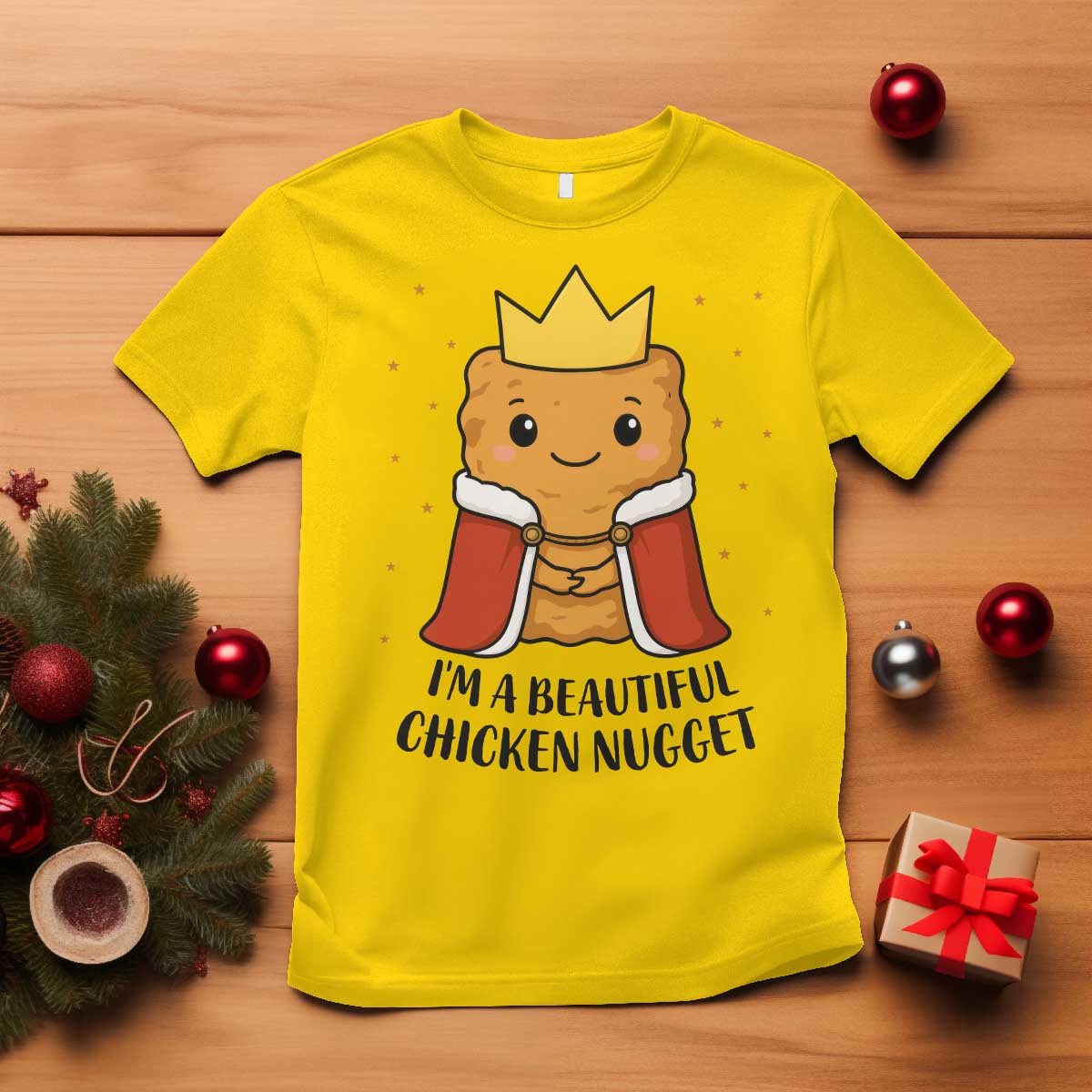 I'm A Beautiful Chicken Nugget T Shirt Food Humor Gift TS12 Daisy Print Your Wear