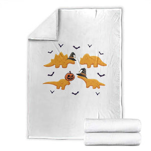 Halloween Dinosaur Nugget Throw Blanket Funny Spooky Food Gift TS12 White Print Your Wear