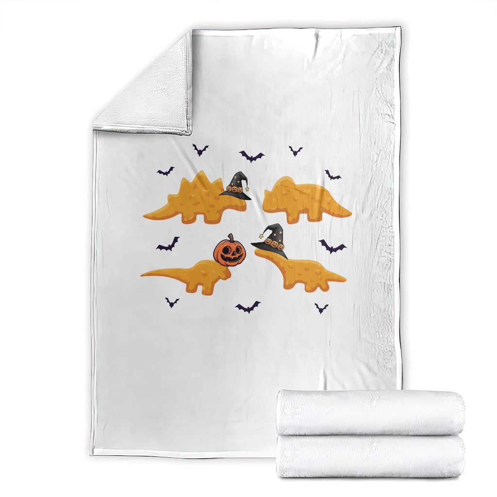 Halloween Dinosaur Nugget Throw Blanket Funny Spooky Food Gift TS12 White Print Your Wear