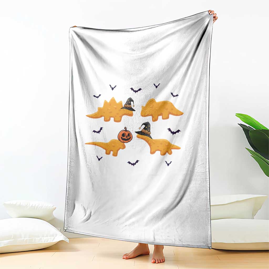 Halloween Dinosaur Nugget Throw Blanket Funny Spooky Food Gift TS12 Print Your Wear