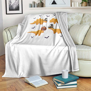 Halloween Dinosaur Nugget Throw Blanket Funny Spooky Food Gift TS12 Print Your Wear