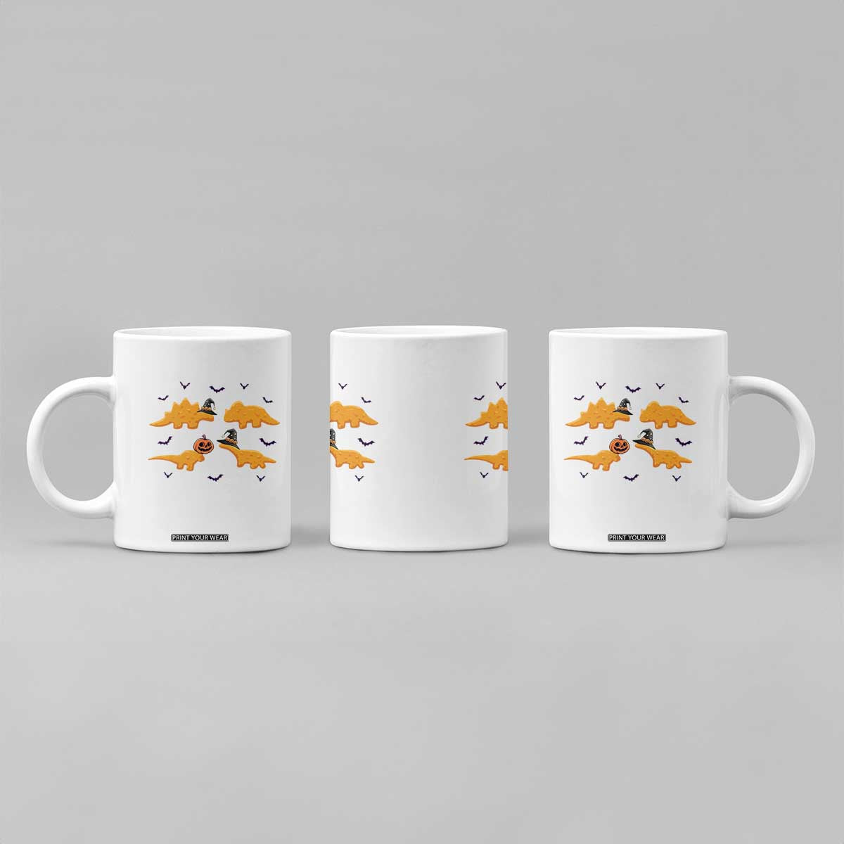 Halloween Dinosaur Nugget Coffee Mug Funny Spooky Food Gift TS12 Print Your Wear