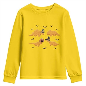 Halloween Dinosaur Nugget Youth Sweatshirt Funny Spooky Food Gift TS12 Daisy Print Your Wear